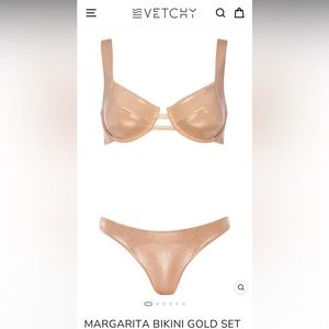 VETCHY MARGARITA BIKINI GOLD SET